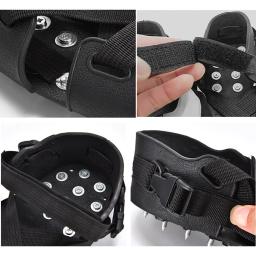 Grampos de Escalada Antiderrapantes, Grips de Gelo Profissionais, Chaveiros De Aço Inoxidável, Equipamento Ao Ar Livre, Inverno, 32 Studs, 1 Par - Image 6
