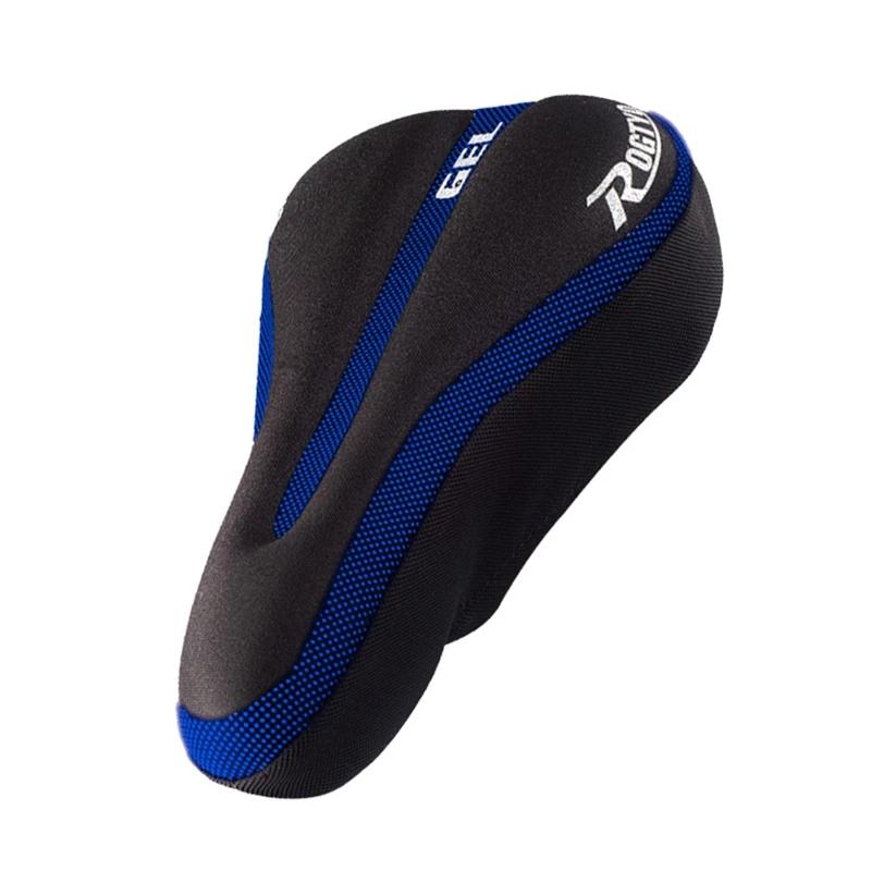 Gel capa de assento da bicicleta acolchoado capa de sela exercício da bicicleta assento capa de almofada - Image 1