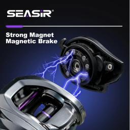 Seasir ZERO-VX 133g BFS Baitcasting Carretel de pesca ultraleve 7.6:1 Relação de engrenagem 6 + 1BB Max Drag 4kg Bobina de pesca de água salgada doce - Image 5