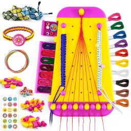 Amizade pulseira jóias fazendo kit para meninas artes e ofícios pulseiras corda makerkit fingir jogar brinquedo presente de aniversário - Image 3
