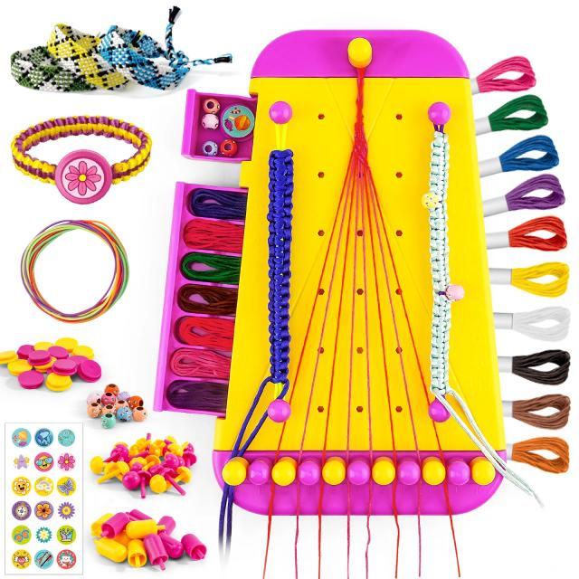 Kit de Fazer Pulseiras para Meninas - Brinquedo Artesanato Criativo