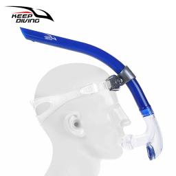 1 peça tubo de natação mergulho snorkel com bocal de silicone válvula de purga unidirecional - Image 5