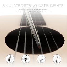 Arco de guitarra manta 2 em 1, durável, cria sons tipo violino de violoncelo com resina e pano de limpeza, conjunto de parafusos ajustáveis - Image 3