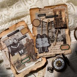 Kit de papel JIAMEI Vintage Decor Materiais, Scrapbooking DIY, papelaria criativa, papel artesanal, colagem de arte, Junk Journal, 100pcs Pack - Image 6