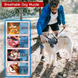 Cão ajustável focinhos para grooming, potável gaiola focinho, Pet cesta focinhos, grandes médios e pequenos cães - Image 3