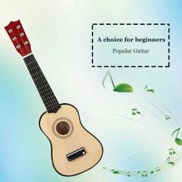 Instrumento musical ukulele de 6 cordas para crianças, mini guitarra portátil, 21 polegadas, presente, suprimentos de instrumentos musicais - Image 2