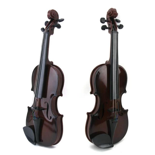 Violino Acústico Brinquedo com Corda Ajustável para Simulação e Prática Musical