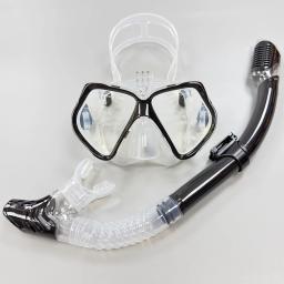 Conjunto de máscara de mergulho para gopro, câmera esportiva subaquática, óculos de natação profissional anti-nevoeiro, tubo de snorkel seco para adultos - Image 5