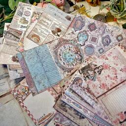 Panalisacraft 6 estilos de 30 folhas tamanho grande papel estampado scrapbooking pacote de papel artesanal artesanato papel de fundo almofada cartão - Image 1
