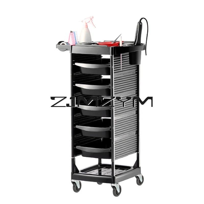 Carrinhos De Barbeiro Portáteis Para Salão De Beleza, Carrinho Organizador De Salão Com Rodas, Prateleira Do Salão, Carrinho De Ferramenta De Cabeleireiro, 6 Camadas - Image 1