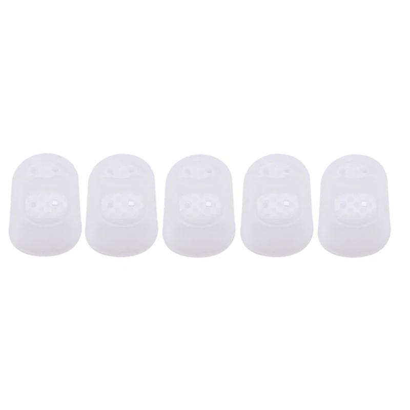 Multifuncional dedais de silicone, Hollow Out, respirável, manga protetora, artesanato DIY, acessórios de costura, 5 pcs por lote - Image 1