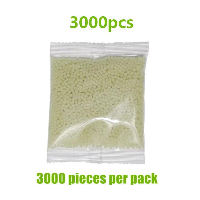 3000-9000 pces 7-8mm bala de água fluorescente bolas de gel grânulo de água para arma pistola airsoft arma acessório rifle balas brilham no escuro