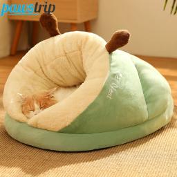 Cama macia e aconchegante para animais de estimação, caverna do gato, casa quente, ninho de cachorro, saco de dormir, suprimentos para cães pequenos, inverno - Image 1