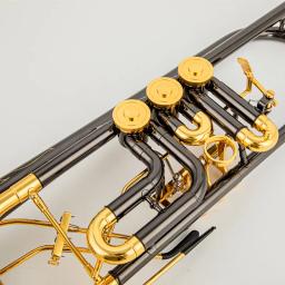 Áustria Schagerl trompete Bb, válvula rotativa, tipo B plana bronze, chave plana, trompete profissional, instrumentos musicais - Image 5