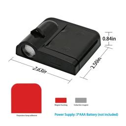 Universal LED Car Door Bem-vindo Projetor Laser, Logotipo Fantasma Night Light, Lâmpada de cortesia, Car Styling Acessórios Kit para Changan - Image 5
