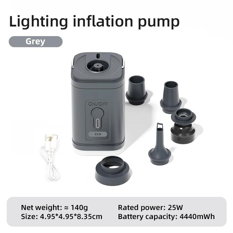 PACOONE-Mini Compressor de ar portátil Bomba de inflação ao ar livre Almofada de ar sem fio, cama bomba de ar - Image 1