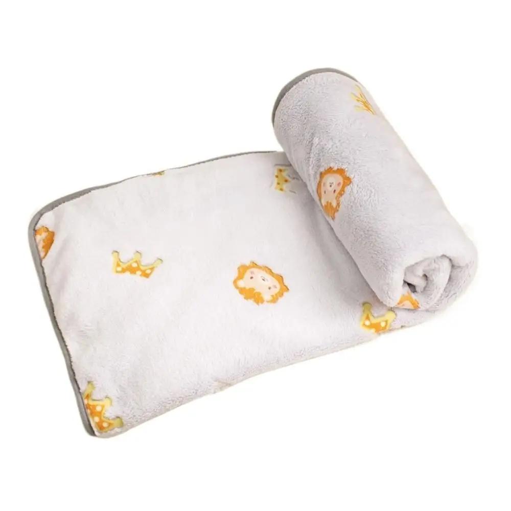 Cobertor de cama quente e macio, Cobertor confortável, Cobertor de cama respirável para gato, Padrão bonito, Veludo, Esteira do sono do filhote, Inverno - Image 1