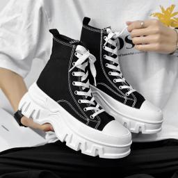 2024 novos sapatos masculinos sola grossa esportes casuais tênis de alta qualidade respirável palmilha eva borracha superior sapatos verão - Image 2