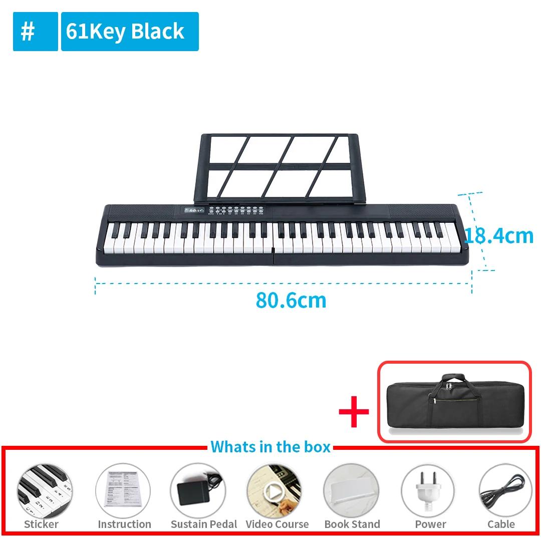 Piano dobrável teclado musical, 88 teclas, Instrumento sintetizador profissional, Órgão eletrônico dobrável digital para adultos e crianças - Image 1