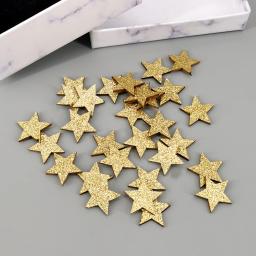 Estrelas de madeira glitter lantejoulas confetes para diy artesanal artesanato casamento aniversário festa natal mesa peça central vitrine decoração - Image 4