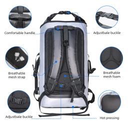 Mochilas de natação para praia, saco seco, mochila de praia, rafting surf e mergulho sacos, grande capacidade, molhado e seco, XM270, 32L - Image 4