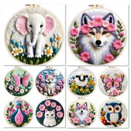 GATYZTORY Lã Felting Pintura Kit, semi-acabados Handmade Iniciantes Needlework Starter, Animal Craft Agulha Sentiu, Decoração De Casa - Image 1