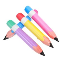 4 pçs lápis inflável alto lápis decoração balão grande crianças brinquedos festa favor sopro ar decorativo para sala de aula escola prop - Image 3
