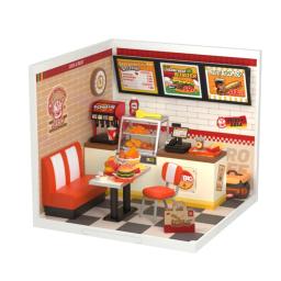 Robotime-DIY 3D Puzzle, Idea Modelo Supply Store Kit, LED Yum Burger, lazer Cheers Bar, Sweet Sips Tea, Home Presente - Image 5