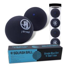 Bolas de Squash para Iniciantes e Crianças, Single Blue Dot, Borracha, Treinamento de Competição, Pacote 4 - Image 1