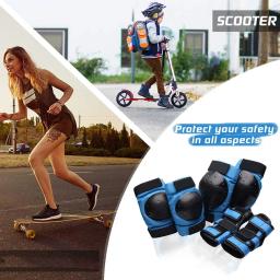 GOMOREON-Joelheiras para Crianças e Adultos, Cotoveleiras, Equipamento de Proteção, Skate, Roller, Patinação, Ciclismo, BMX, Bicicleta, 6 peças - Image 5