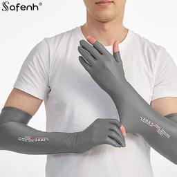 Luvas de proteção solar UV masculinas, mangas compridas, luvas de ciclismo, capa de mão, verão, legal, motociclista, direção, novo - Image 4