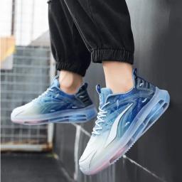 Tênis Amortecedor Respirável para Homens e Mulheres, Calçado Cesta Preta, Corrida ao Ar Livre, Esporte Casual, Basquete, Moda - Image 4