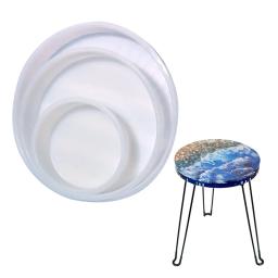 Grande Rodada Silicone Mesa Molde, Handmade Rio Mesa, Molde de Resina Epóxi UV, Gesso Concreto Coaster, DIY Artesanato Moldes, Home Decor - Image 2