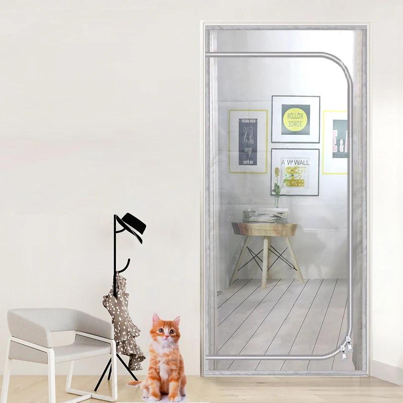 Anti-Mosquito Mesh Door Screen, Cat PPT Nano Curtain, Up Opening e Left Opening Shape, tela anti-Mosquito para Pet Living Room - Image 1