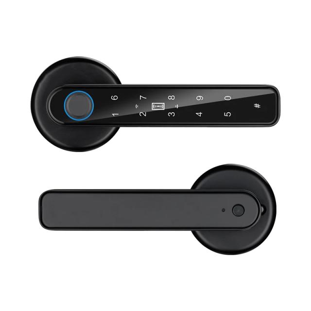 Fechadura Biométrica Anti-Espionagem com Controle APP TTLOCK para Portas de 3,5 a 6,5 cm de Espessura