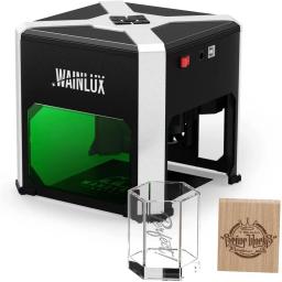 Wainlux gravador a laser k6 3000mw cnc bluetoot mini máquina de gravura a laser diy logotipo marca impressora cortador madeira plástico - Image 1