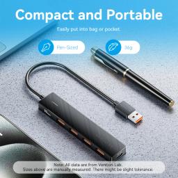 Vention usb 3.2 gen2 hub 5 portas divisor 10gbps usb a tipo c hub adaptador multiport para macbook ipad portátil expansão pc desktop - Image 3