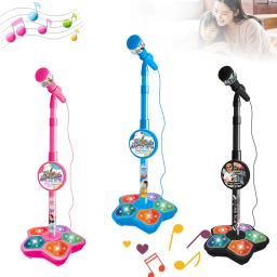 Microfone com luz para crianças, suporte, karaoke, música, instrumento para treinamento cerebral, educacional, menina, menino - Image 5