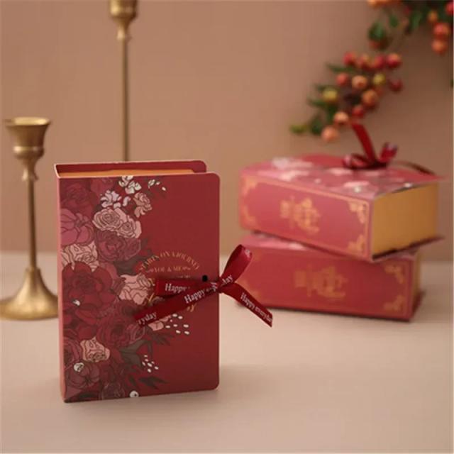Caixa de Presente Kawaii de Papel Kraft com Fita para DIY, Simples e Criativa, Ideal para Decoração de Festas e Doces - 25 Peças