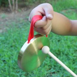 Mini guing-mini instrumento de percussão para crianças, instrumento de percussão com malho 10 cm/4 polegadas, cobre, decorativo - Image 3