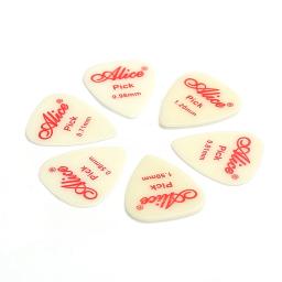 Alice-Escolhas acústicas luminosas da guitarra elétrica, 0,58mm fluorescente, 0,71mm, 0,81mm, 0,96mm, 1,2mm, 1,5mm, 25mm x 30mm, 6 pcs - Image 1