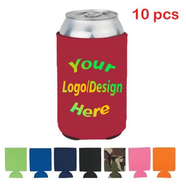 Logotipo Personalizado para Refrigeradores de Cerveja - Conjunto Camo Grip com 10 Suportes para Latas e Copos
