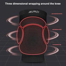 Espessado Extreme Sports Fitness Joelheiras para Homens, Suporte Elástico Brace, Voleibol, Basquete, Joelho Protetor Gear - Image 4