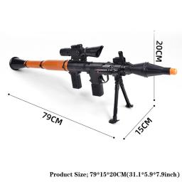 RPG bazuca lançador, airsoft modelo granada tático, role playing armas, caça tiro acessórios - Image 4