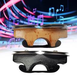 Sino de dedo de percussão, sino de mão, abanador, castanholas, chocalhos, sino de dedo para cajon, tambor de mão, pandeiro, jingles de aço, peça portátil - Image 4