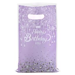 Saco de presente plástico para festa de aniversário, embalagem Popp Pearlescent, caixa de presente de doces infantis, embalagem de banquete, 10-50pcs por lote - Image 6