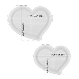 Diy resina gesso cimento amor forma irregular bandeja bandeja de concreto molde diy bandeja de jóias molde para cimento gesso argila molde - Image 5