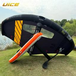 Carbon Fiber Windsurfing Wing, Kitesurf Inflável, Airbag Independente, Punho Rígido, Prancha Wingsurfing, 4.1, 5.0, 6.1 m² - Image 2