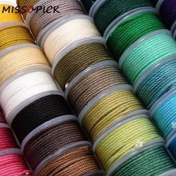Milan fio para fazer jóias, 1,5mm, 37 cores, trançado, frisado, pulseira, colar, borla, acessórios diy - Image 1
