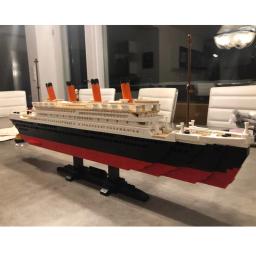 Blocos de construção de navios para crianças, 3D Hobbies Kits, tijolos compatíveis, modelo de cidade, cruzeiro Titanic, barco, brinquedos, RMS, 10294 - Image 5
